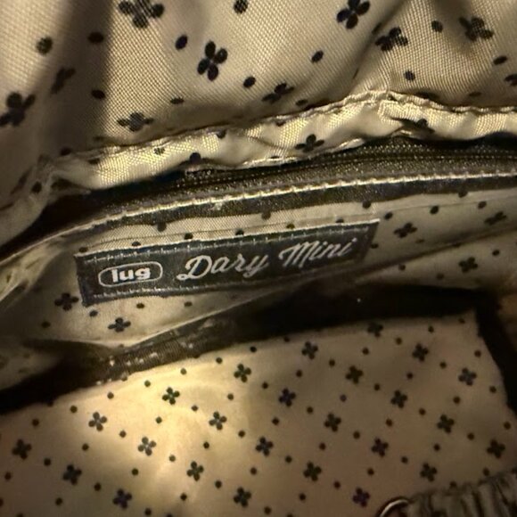 LUG small crossbody tote with handles Tartan plaid mini Dory - Picture 6 of 8